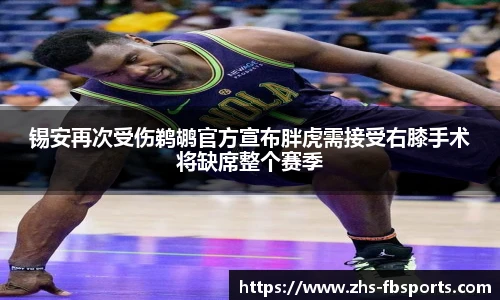 锡安再次受伤鹈鹕官方宣布胖虎需接受右膝手术将缺席整个赛季